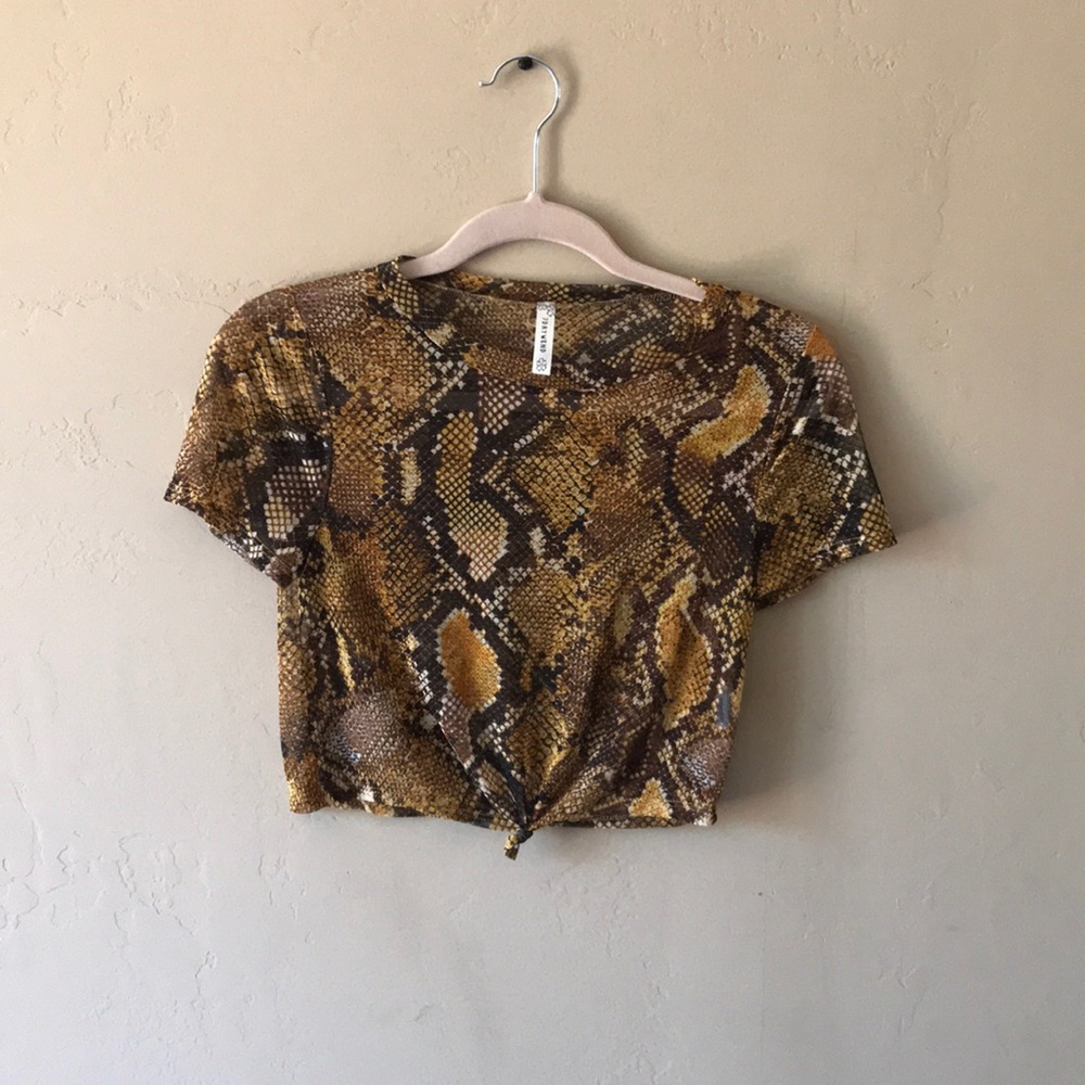 “Snake Skin” Crop Top